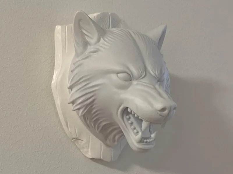 Wolf Head Bust - Wall Mount