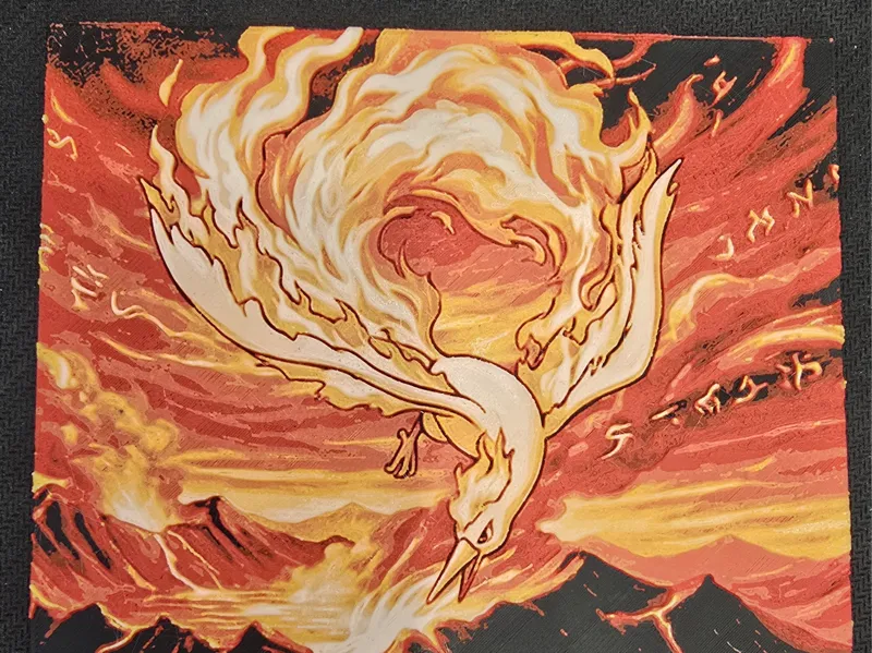 Moltres – Legendary Pokémon | 4-Color 15x15cm