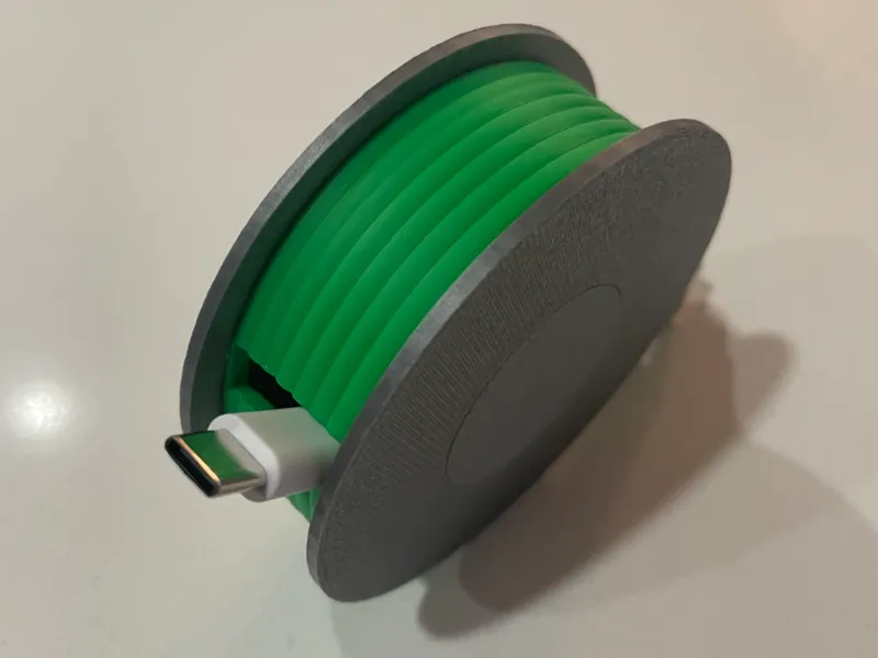 Filament Spool Charging Cable Organizer Fast Print
