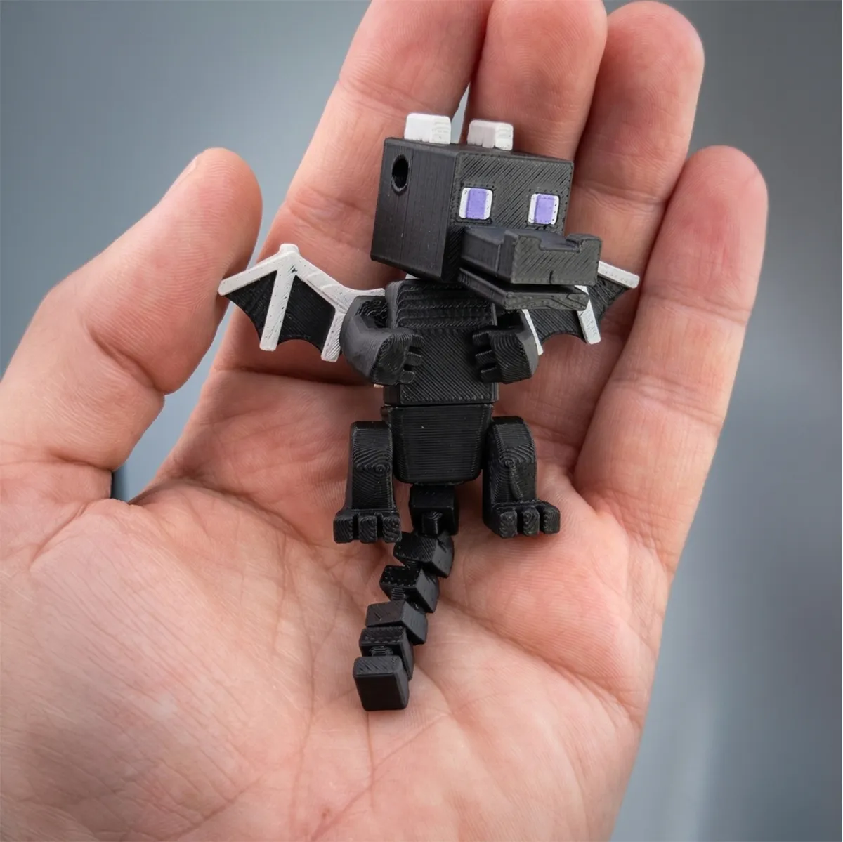 Cute Articulated Ender Dragon (Minecraft) view 3