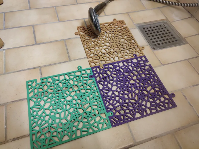 Interlocking Shower Mat Tiles - Anti slip