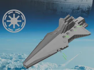 Venator Star destroy Class from Star Wars 