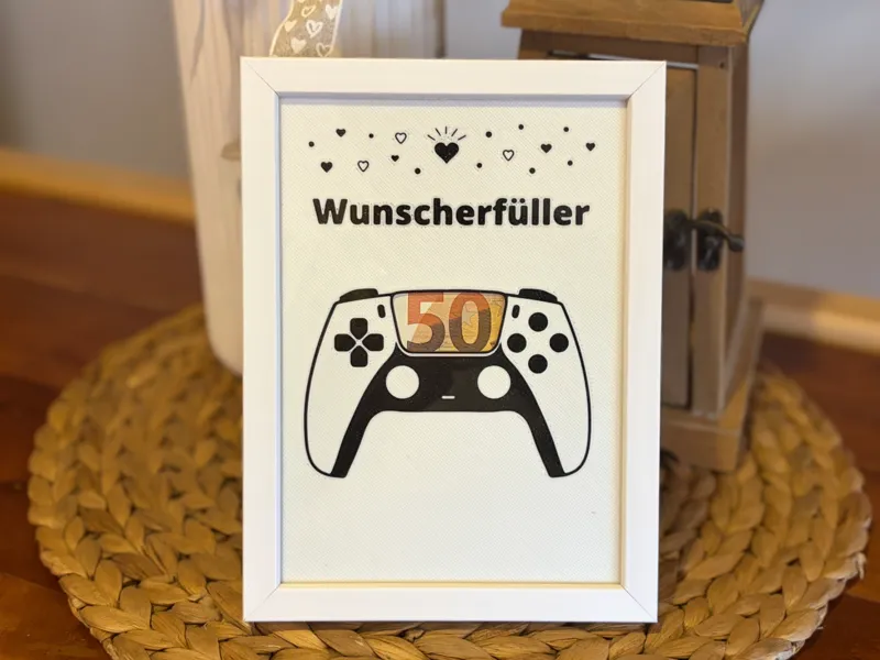 Geldgeschenk Konsole für 13x18 Bilderrahmen