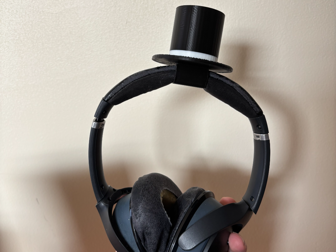 Top Hat with Headphone Clip
