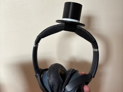 Top Hat with Headphone Clip