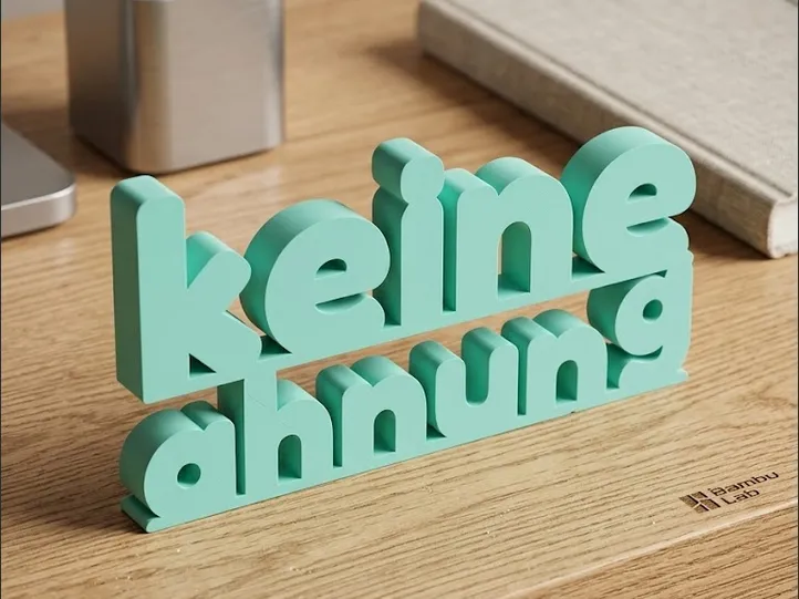 "keine ahnung" Schriftzug - kommerzielle nutzung!
