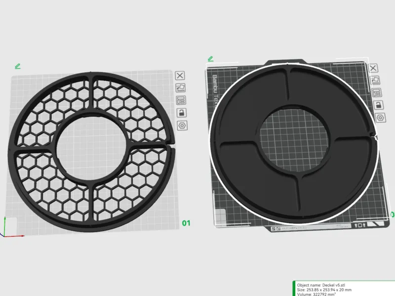 Hydroponic IKEA NYPON-24cm Hexagon 