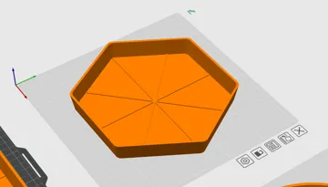 Bandeja organizadora: Parametric Plant Saucer | Customizer Round/Sq/Hex — vista de referencia 5