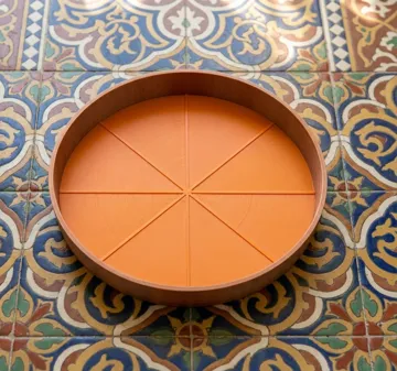 Bandeja organizadora: Parametric Plant Saucer | Customizer Round/Sq/Hex — vista de referencia 3