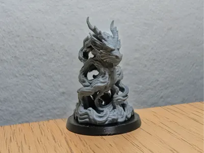 Smoke Dragon Miniature D&D