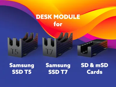 Modular Racks for Samsung T5/T7 and SD/MicroSD