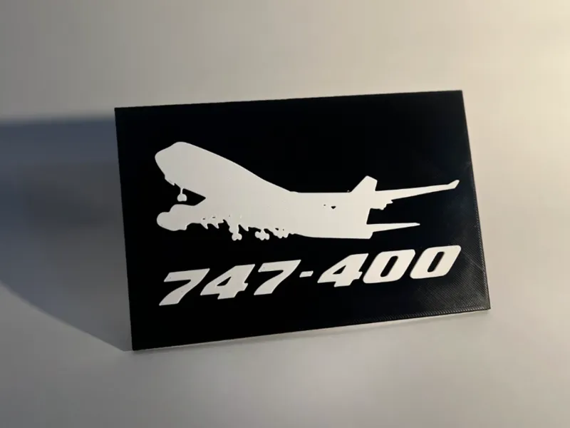 B747-400 Wall Art NO AMS or AMS