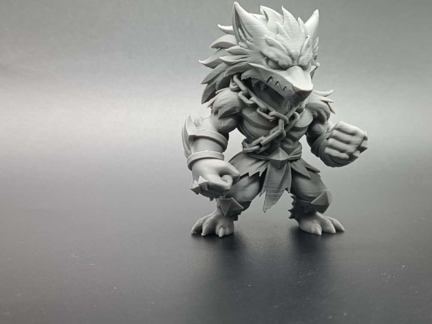 Beast Gladiator - Chibi Fantasy Werewolf Warrior 