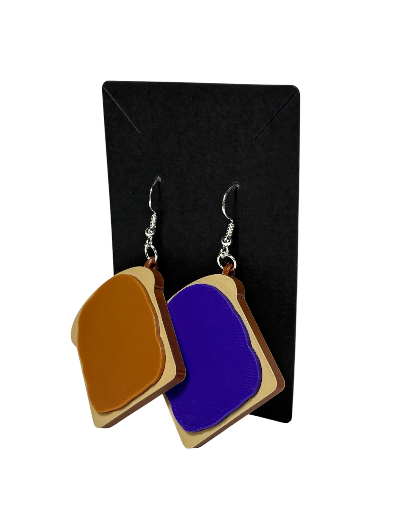 4 Sandwich Earrings (PB&J, Bologna, Cheese, Ham) view 2