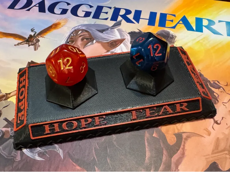 Daggerheart Hope and Fear Dice Holder