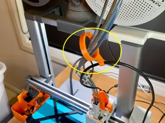 A1/Mini extruder cable management guide