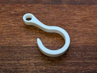 Hook with eyelet
