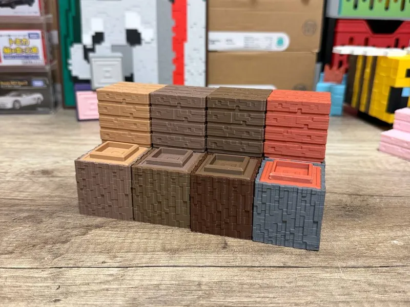 Minecraft inspired: Log Set NO AMS