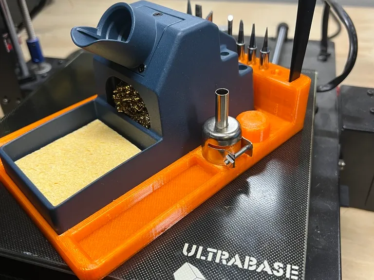 Soldering and hot air tip holder