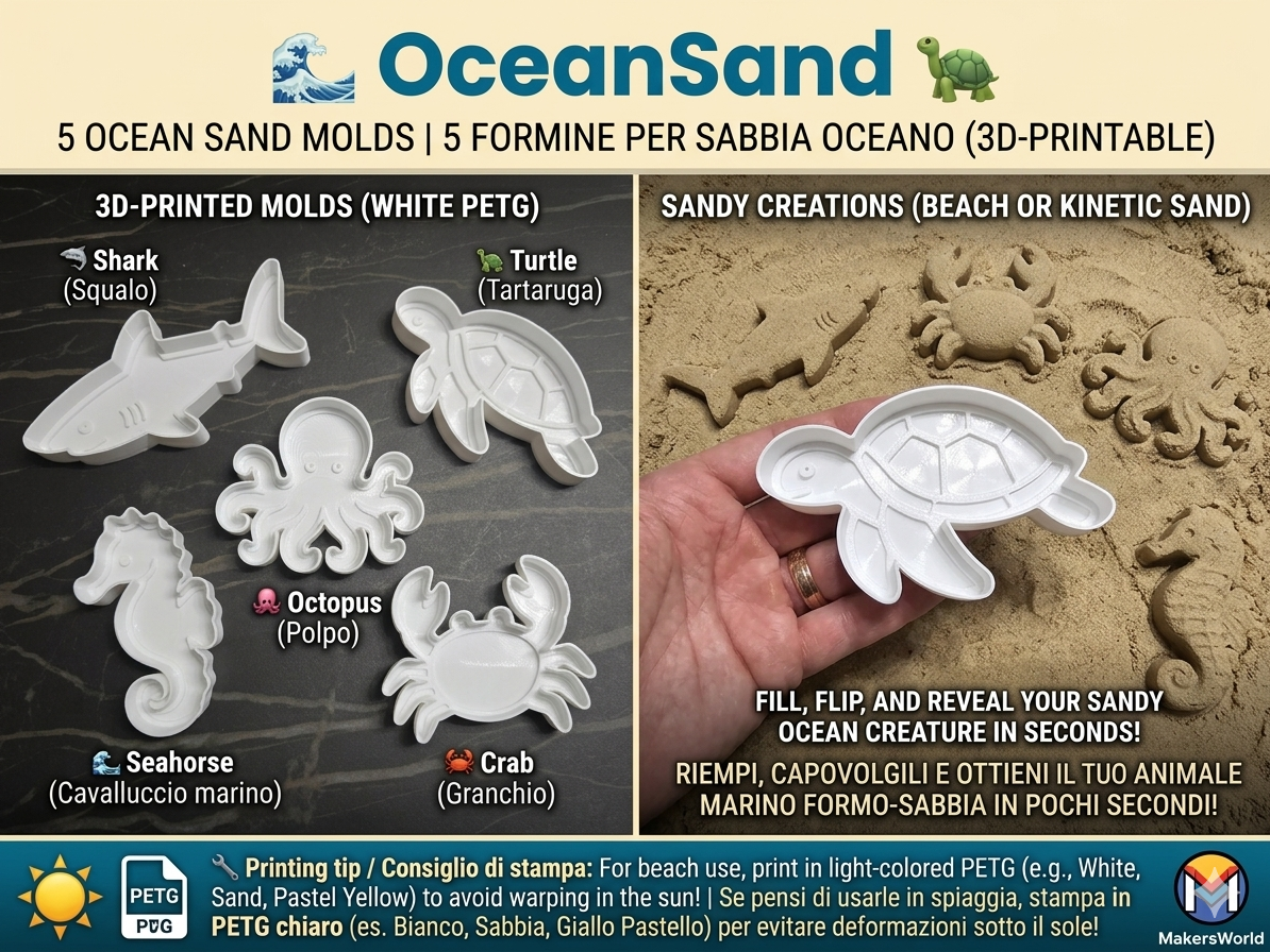 OceanSand - 5 Ocean Sand Molds