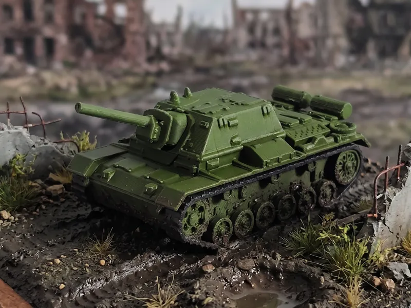 SU-76I Self-Propelled Gun Model 1/72