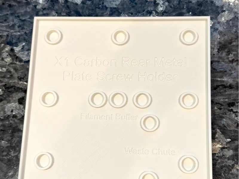 Magnetic Screw Holder for X1 Carbon Rear Plate