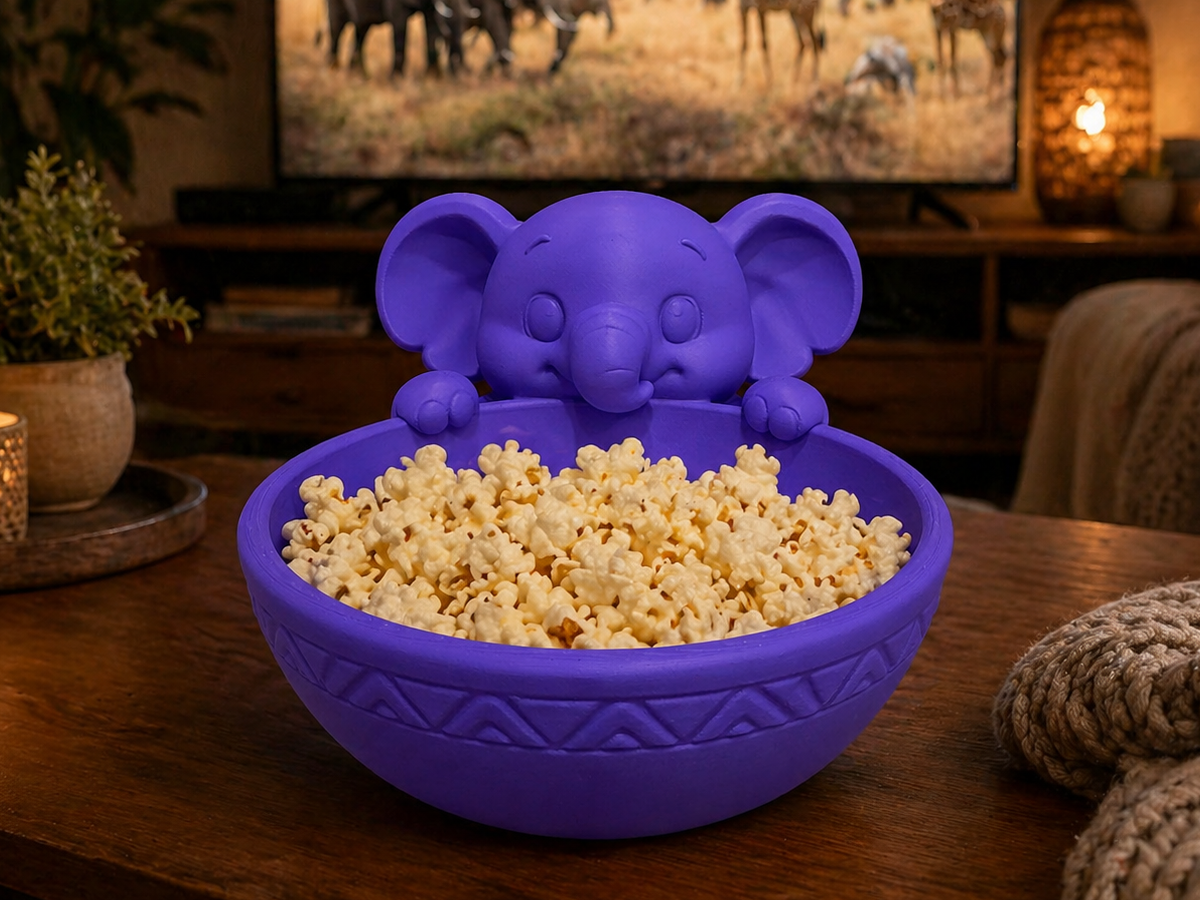 Elephant Popcorn / Snack Holder