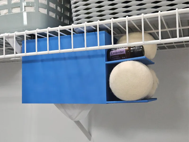 Dryer Sheet Dispenser with Shelves