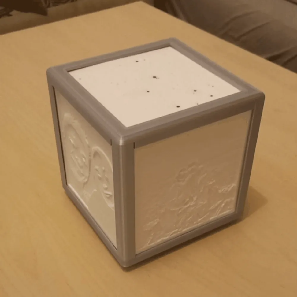 Litophane lamp with your own photos view 4
