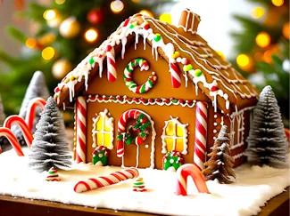 Gingerbread House Lithophane