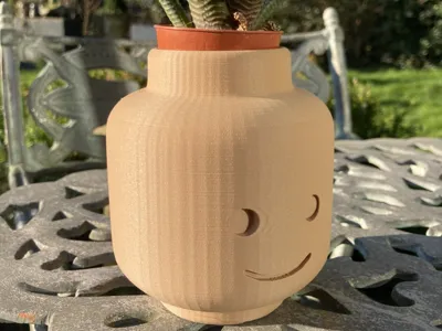 _Lego Head Vase