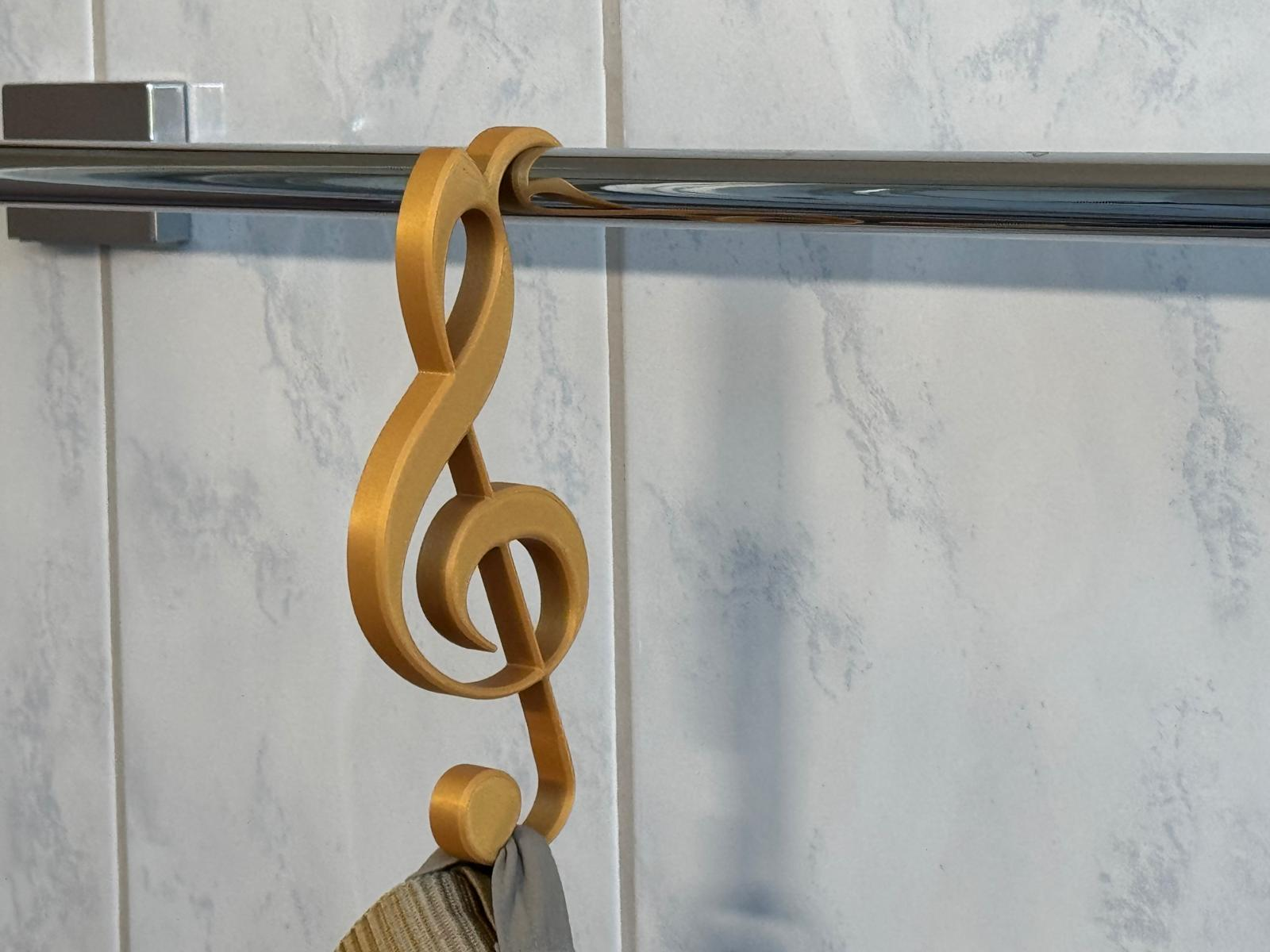 Clothes Hanger Clef Violin Key