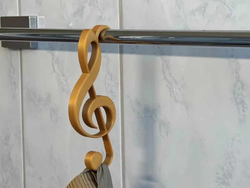 Clothes Hanger Clef Violin Key