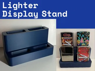 Lighter Display Stand Holds 4 Zippo Size Lighters