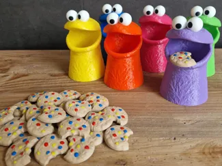 Cookie monster met koekjes