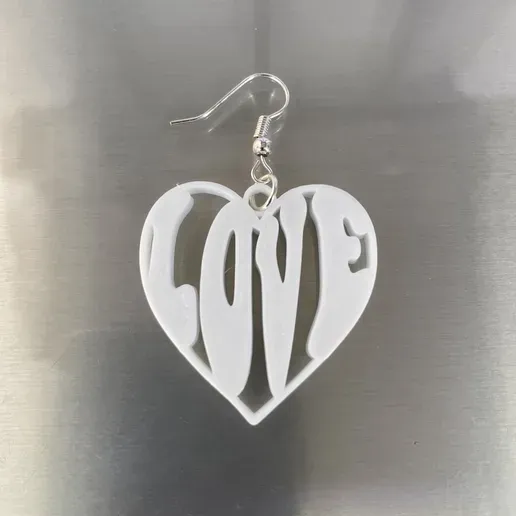 Love earrings view 2