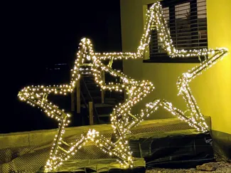 Verbinder Weihnachtsstern aus Holzböcken
