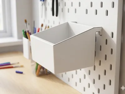 IKEA "SKADIS" Pegboard Storage Box
