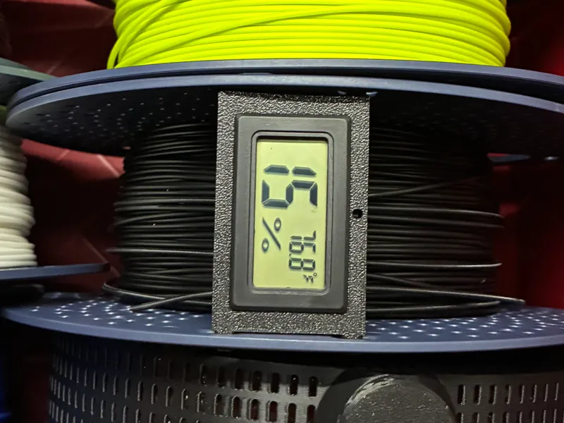Rectangular Hygrometer Filament Spool Display