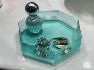 Jewelry Trinket Tray Modern Translucent