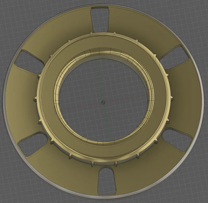 Protopasta 500G adapter for Bambu spools, update