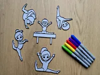 Panneaux à colorier gymnastique DIY — photo 2