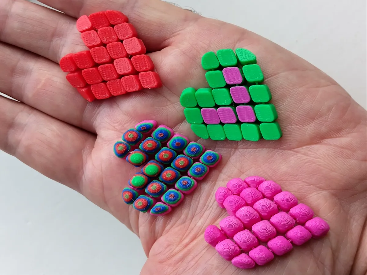 Small flexi heart - Free 3D Print Model - MakerWorld