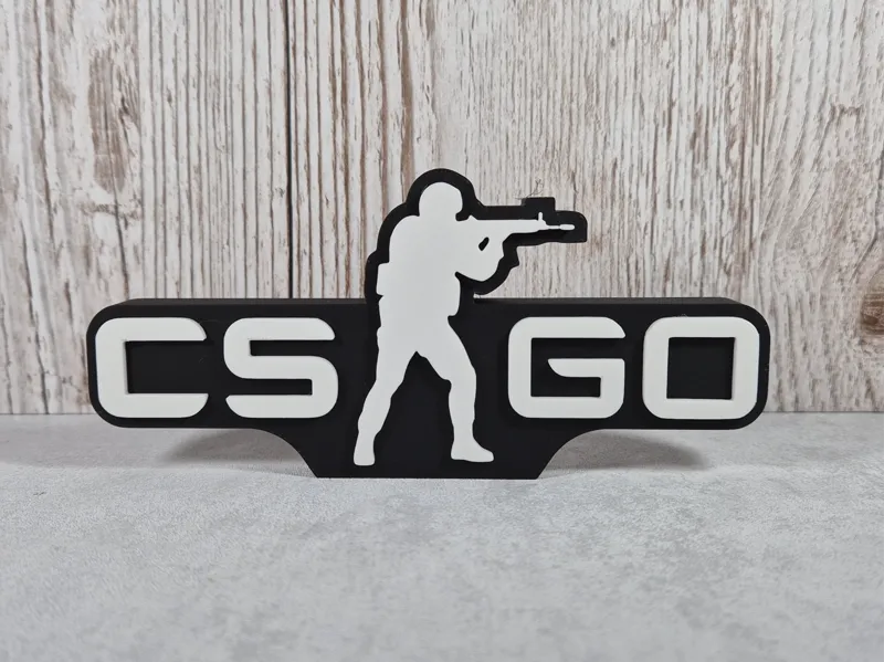 CS GO Desk Logo | Counterstrike Desk Sign