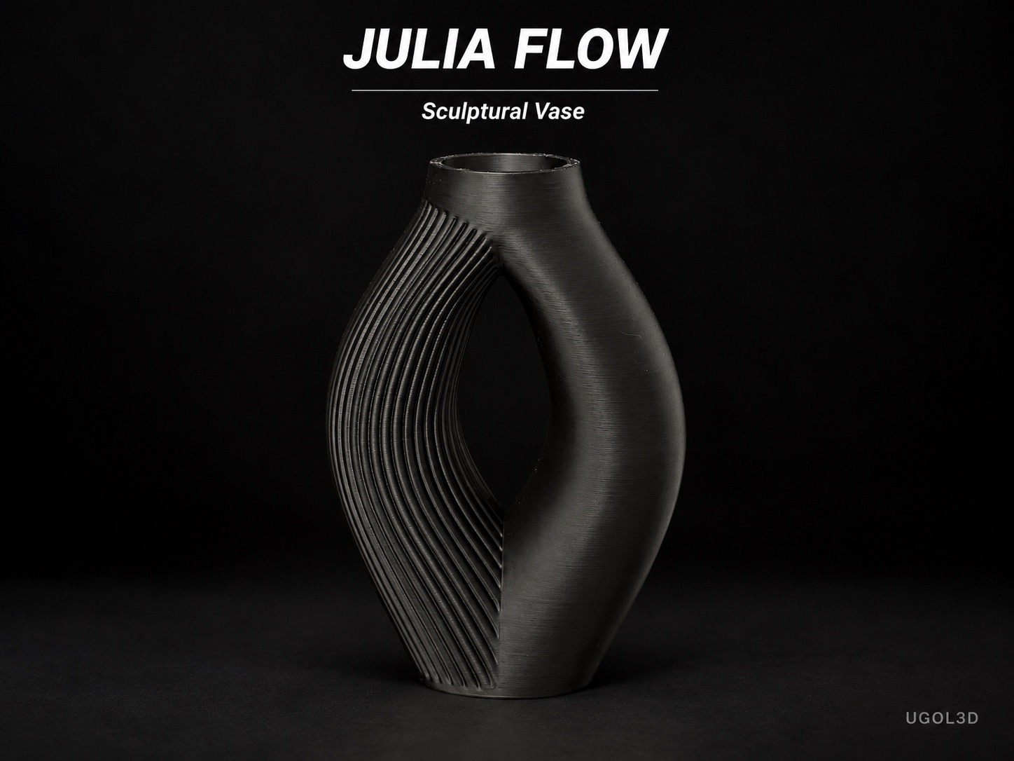 JULIA FLOW - Sculpture Vase - 3D printed Decor, in stock in India