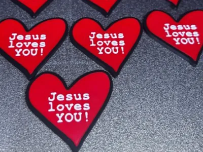 Cartoon Heart with\without Magnet