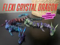 Dragon de cristal articulé — photo 1