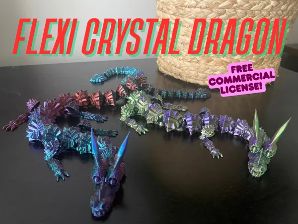 Dragon de cristal articulé