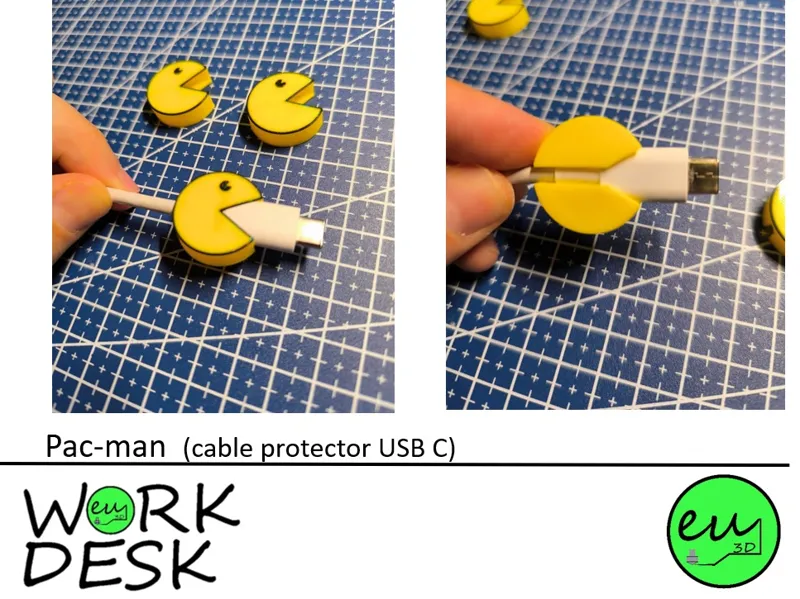 Pac-Man (protector de cable USB C)