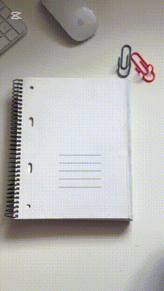 Clip sujeta boli para libreta/ Rápido, ultraútil